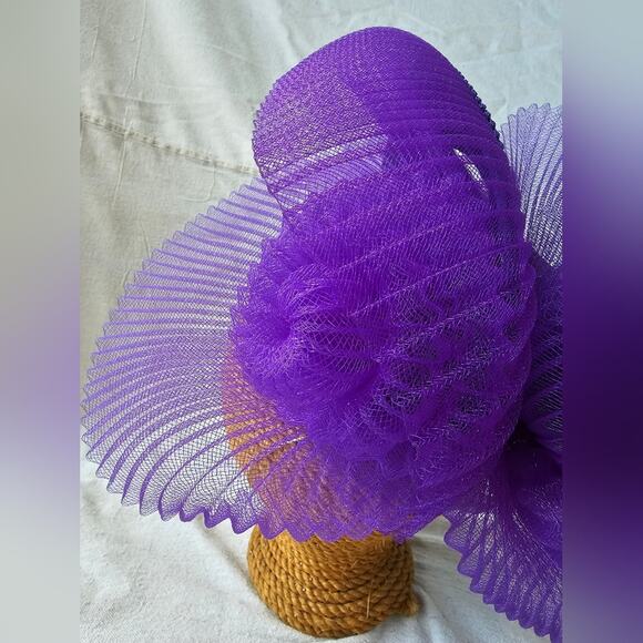 Women\'s purple Kentucky Derby Church 100 percent wool hat main image 9